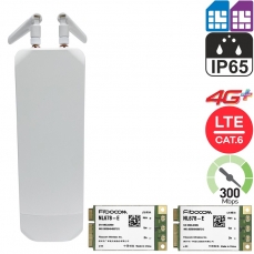 Cioswi / ZBTLink CPE2801 Dual SIM - 4G+ LTE-A внешний уличный WiFi-роутер с 2-мя SIM-картами и двумя модемами (Cat.6, LAN, WAN, POE, 2.4 ГГц, агрегация частот, баланс трафика)