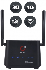 WiFi-роутер LTE 4G 3G OLAX AX5 Pro A/B стационарный (Cat.4, MIMO, LAN х 4, внешн. антенны SMA x 2, фиксация частот)