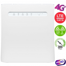 WiFi-роутер 4G+ LTE-A ZTE MF286 (Cat.7, WiFi-5, AC1200, гигабитные LAN/WAN, SIP, VoIP, ант. разъемы SMA x 2)