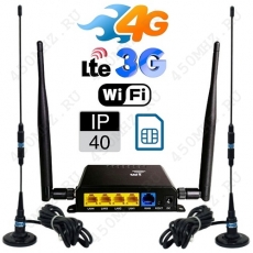 Полупромышленный стационарный роутер 4G 3G WiFi Cioswi WE826-T2 Ant6 (LAN х 4, WAN, USB, внешние антенны х 4, IP40)
