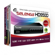 DVB-T2 цифровая приставка Selenga HD950D