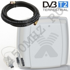 Внешняя направленная панельная активная антенна DVB-T2 25-30 дБи